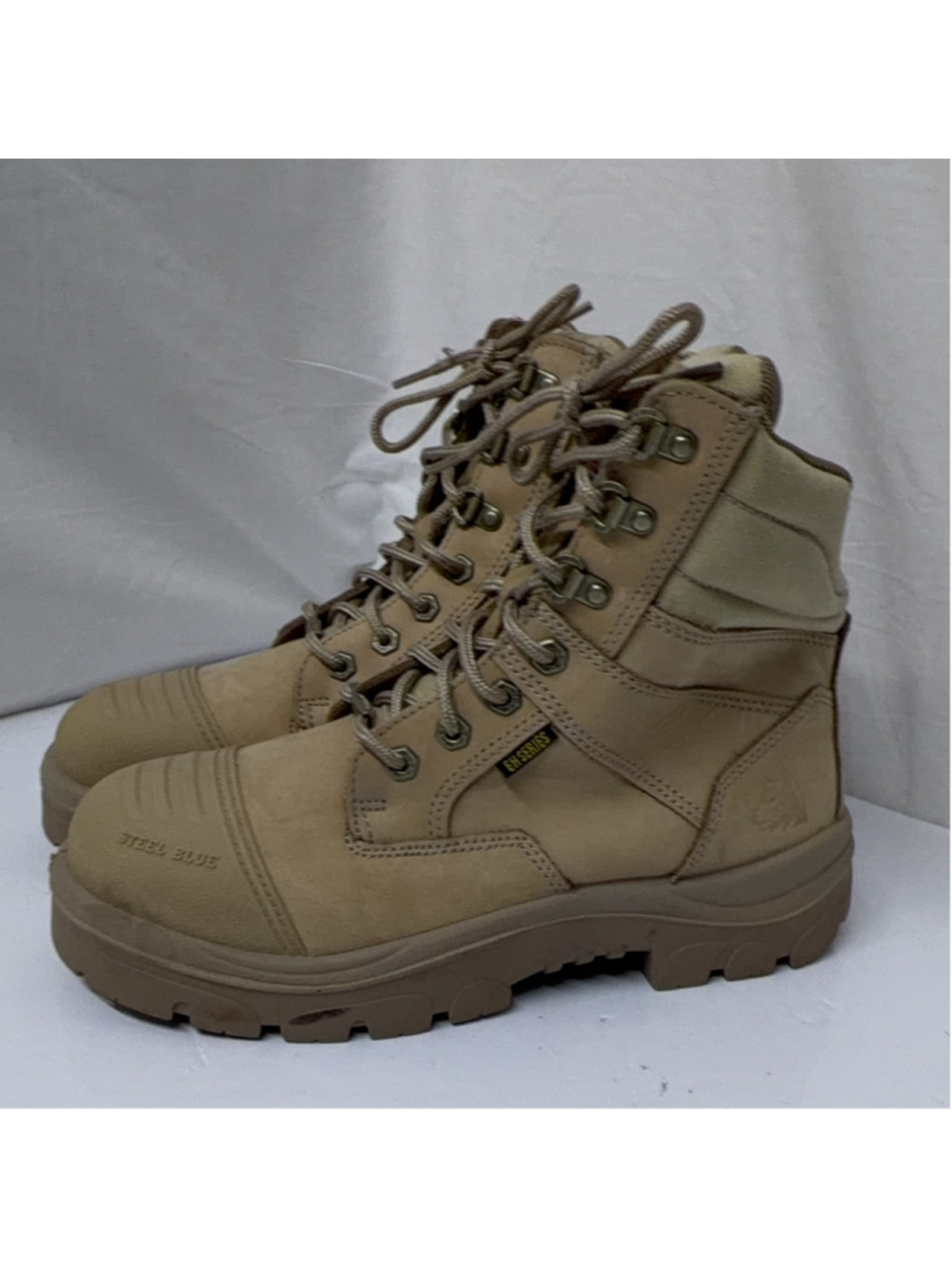 Steel Blue Southern Cross Work Boots Men US 8 Tan Steel Toe EH Slip Resistant - Picture 4 of 9